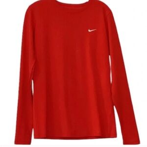 Nike Vibrant Red Long Sleeve Tee